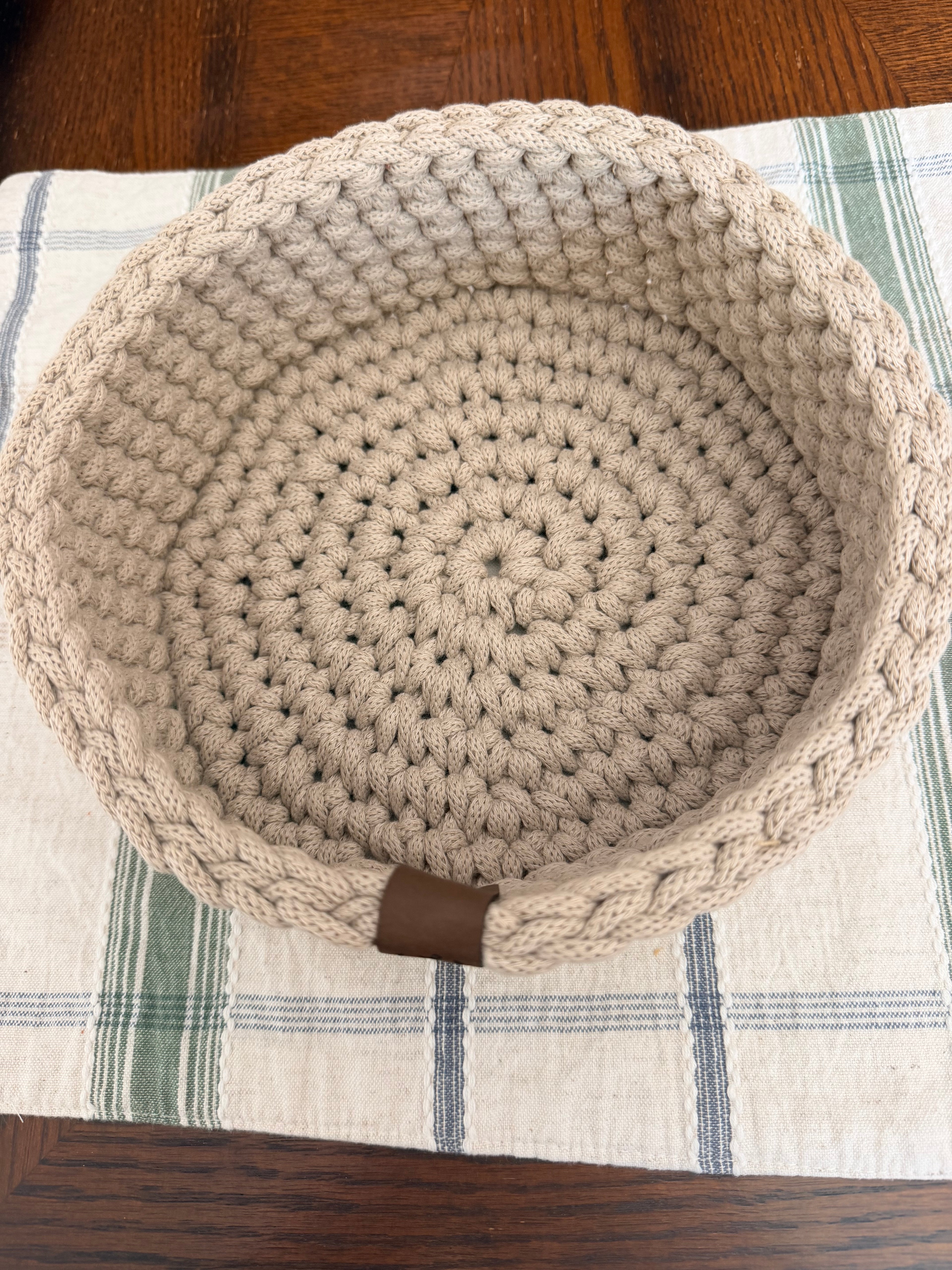 Cotton Rope Crochet Basket