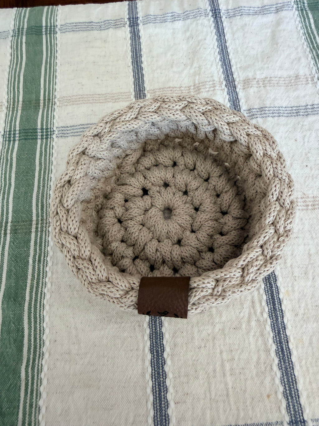 Cotton Rope Crochet Basket